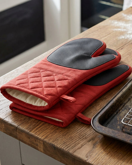 Wpvxg Heat Pad Oven Mitts Paprika Pair